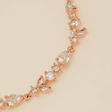 Cleo Crystal Wedding Bracelet / Rose Gold