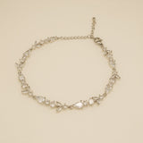 Cleo Crystal Wedding Bracelet / Silver