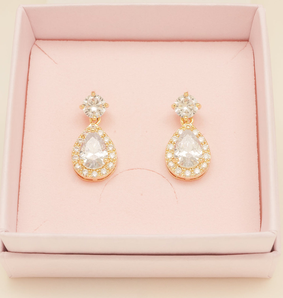Club Classic Crystal Wedding Jewellery Set in Gold photo 8