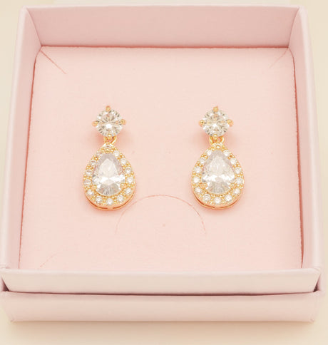 Club Classic Crystal Wedding Jewellery Set in Gold photo 8