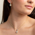 Club Classic Crystal Wedding Jewellery Set in Gold