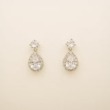 Club Classic Crystal Wedding Earrings in Silver photo 2