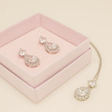 Club Classic Crystal Wedding Jewellery Set in Silver