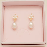 Coco Pearl and Crystal Drop Jewellery Set / Gold
