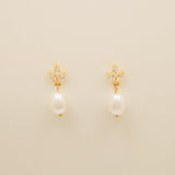 Coco Pearl and Crystal Drop Jewellery Set / Gold