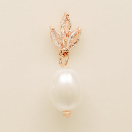 Coco Pearl and Crystal Drop Jewellery Set / Rose Gold