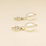 Coco Pearl and Crystal Drop Jewellery Set / Silver