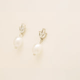 Coco Pearl and Crystal Drop Jewellery Set / Silver