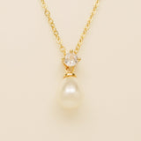 Eclipse Pearl and Crystal Bridal Wedding Jewellery Set / Gold