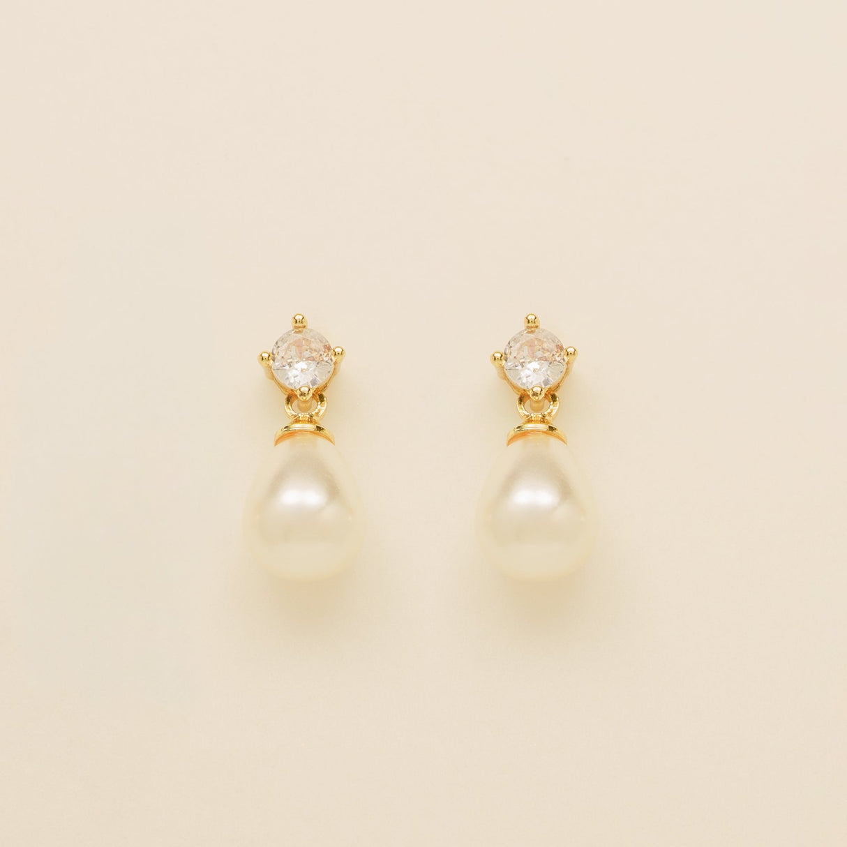 Eclipse Pearl and Crystal Bridal Wedding Jewellery Set / Gold