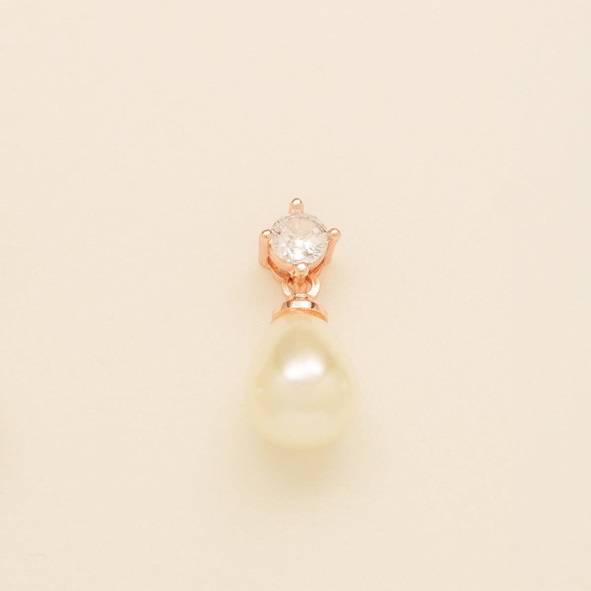 Eclipse Pearl and Crystal Bridal Wedding Jewellery Set / Rose Gold