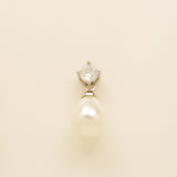 Eclipse Pearl and Crystal Bridal Wedding Jewellery Set in Silver photo 9