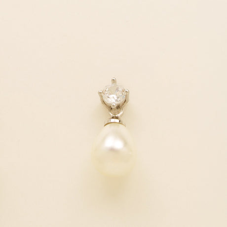Eclipse Pearl and Crystal Bridal Wedding Jewellery Set in Silver photo 9