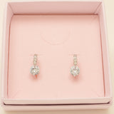 Elegant Wishes silver crystal earrings in Wedding Fairy keepsake packaging