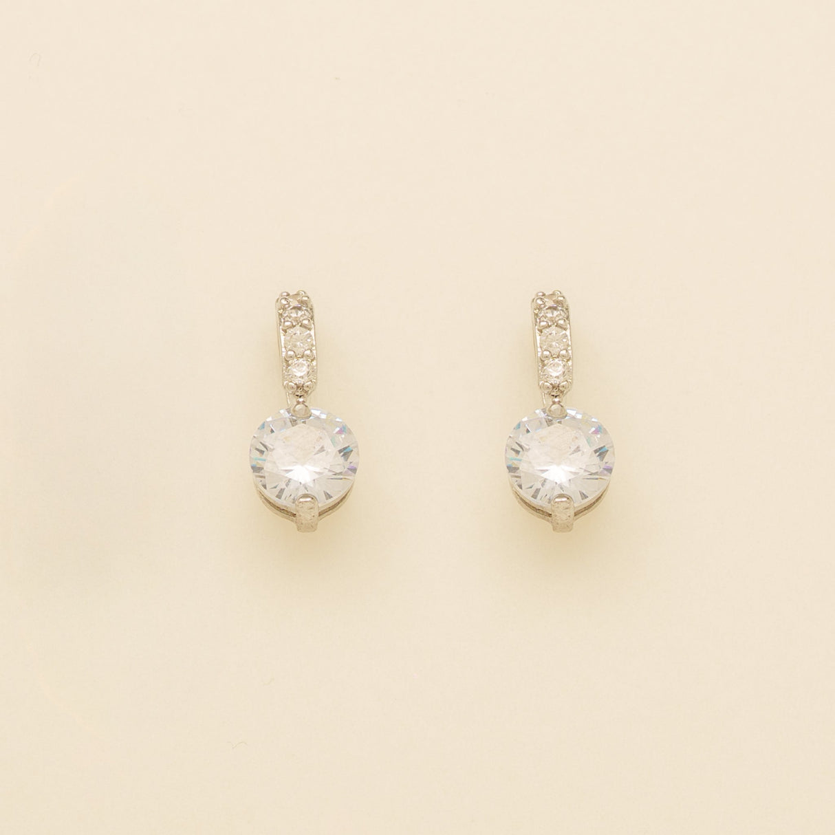 Elegant Wishes Crystal Wedding Jewellery Set / Silver