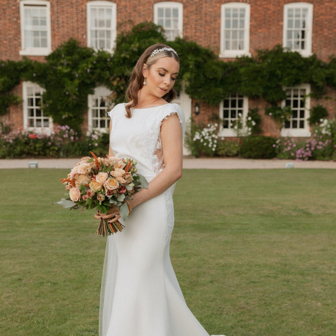 Fashionista Belle Crystal Bridal Headband in Silver photo 2
