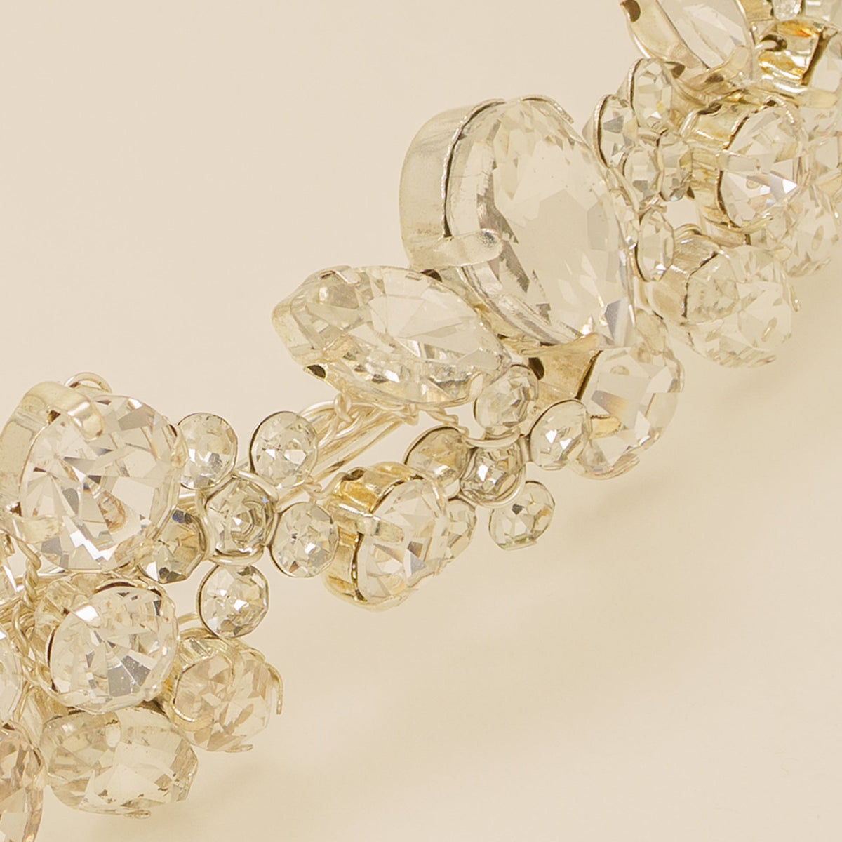 Fashionista Belle Crystal Bridal Headband in Silver photo 3