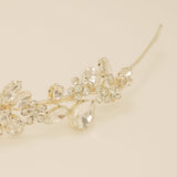 Fashionista Belle Crystal Bridal Headband in Silver photo 4