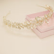Fashionista Belle Crystal Bridal Headband in Silver