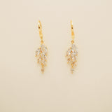 Fearne Crystal Wedding Earrings / Gold