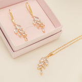 Fearne Crystal Wedding Jewellery Set / Gold