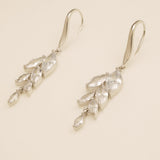 Fearne Crystal Wedding Earrings in Silver photo 2