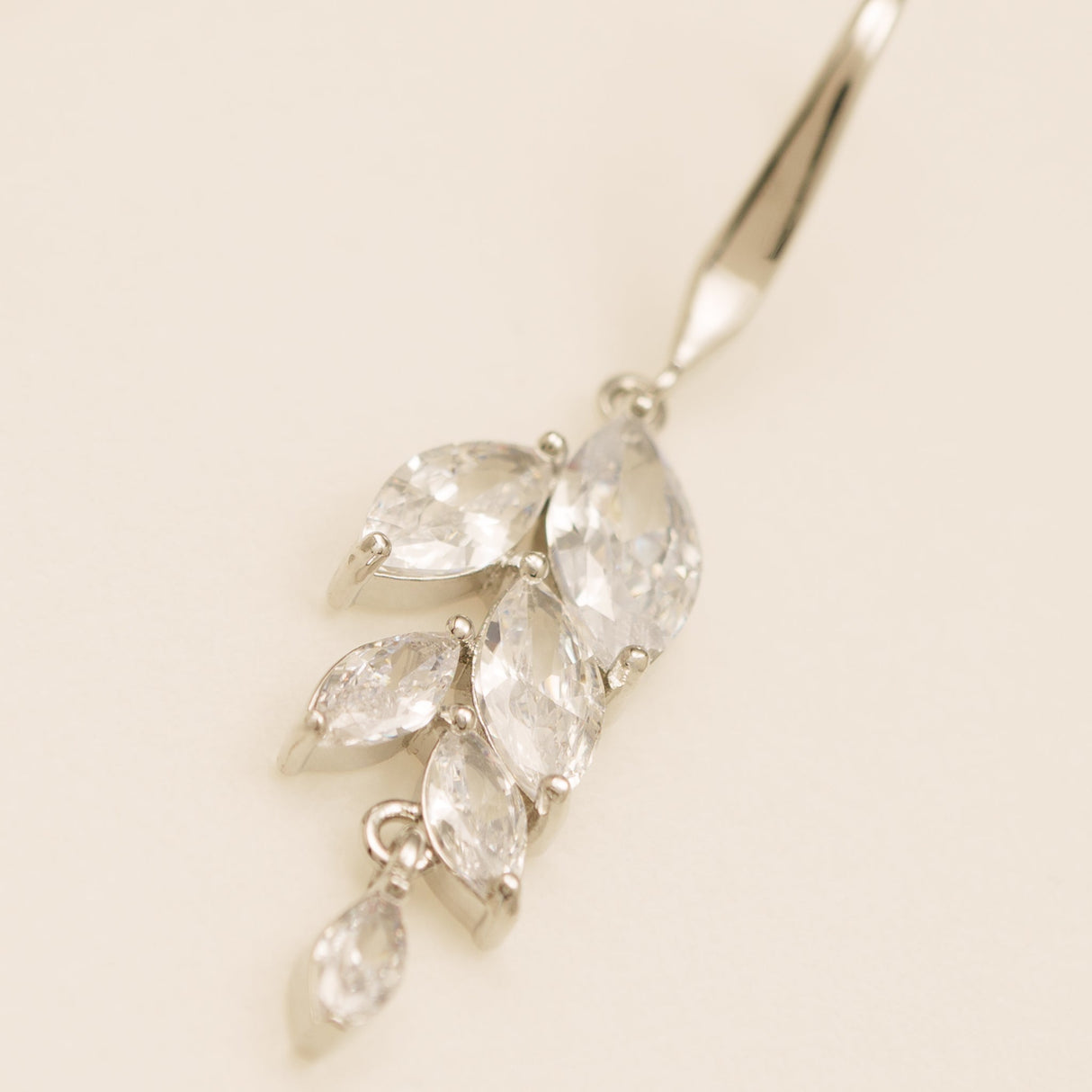 Fearne Crystal Wedding Necklace / Silver