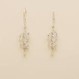 Fearne Crystal Wedding Earrings in Silver photo 8