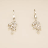Fearne Crystal Wedding Earrings in Silver photo 7