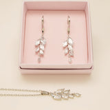 Fearne Crystal Wedding Jewellery Set / Silver