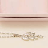 Fearne Crystal Wedding Necklace / Silver