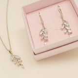 Fearne Crystal Wedding Jewellery Set / Silver