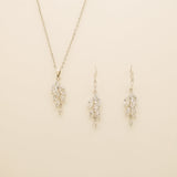 Fearne Crystal Wedding Jewellery Set / Silver