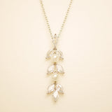 Fliss Pearl and Crystal Necklace / Silver
