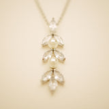 Fliss Pearl and Crystal Wedding Jewellery Set / Silver
