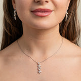 Fliss Pearl and Crystal Wedding Jewellery Set / Silver