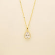 Jessica Crystal Bridal Necklace in Gold