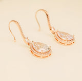 Jessica Crystal Wedding Jewellery Set in Rose Gold photo 2
