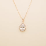 Jessica Crystal Wedding Jewellery Set in Rose Gold photo 3