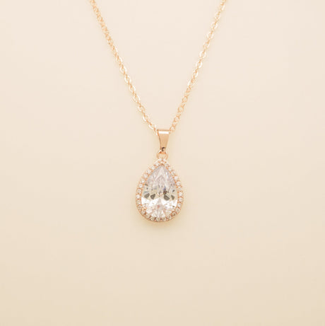 Jessica Crystal Wedding Jewellery Set in Rose Gold photo 3