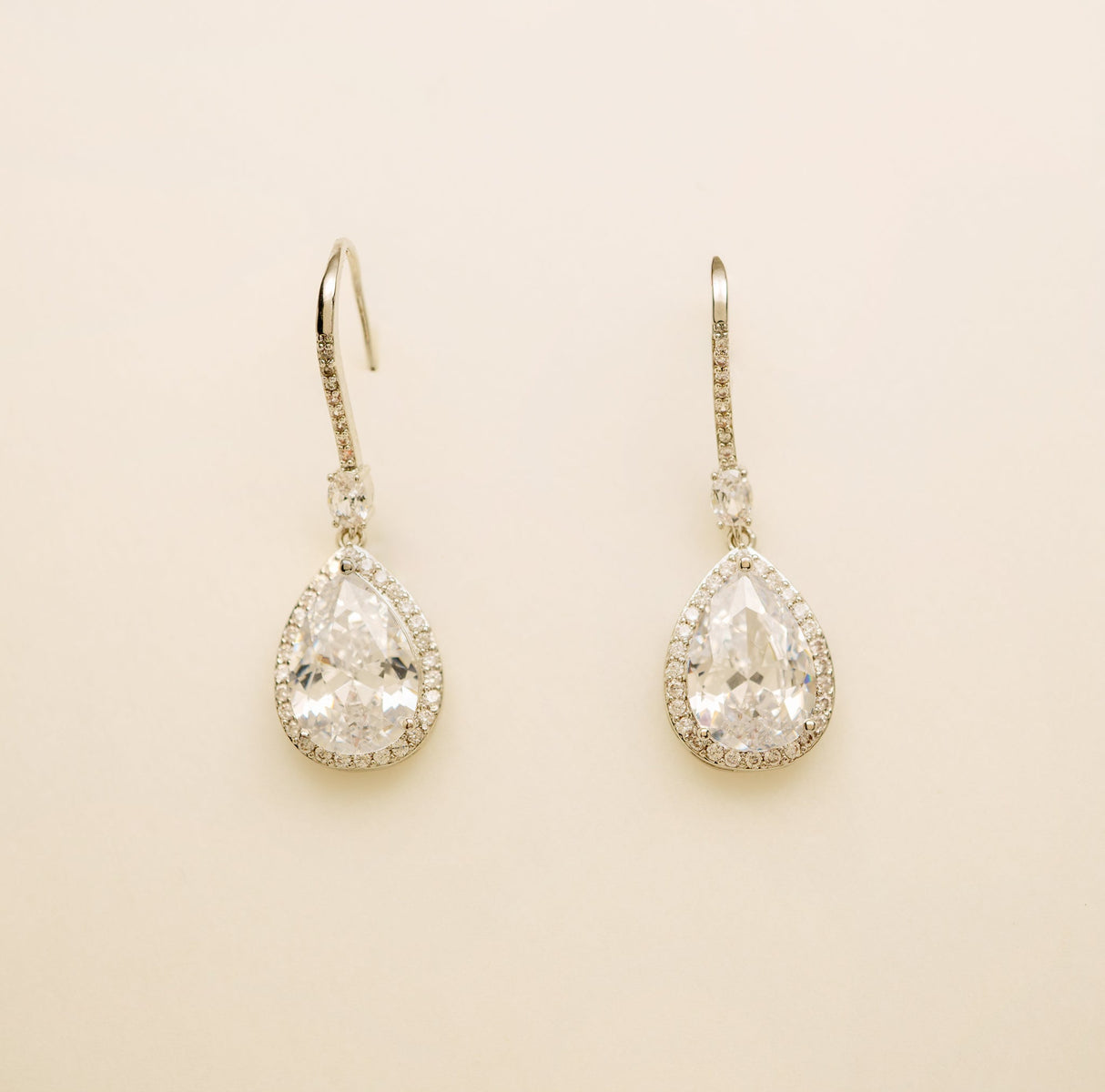 Jessica Crystal Wedding Jewellery Set in Silver photo 6