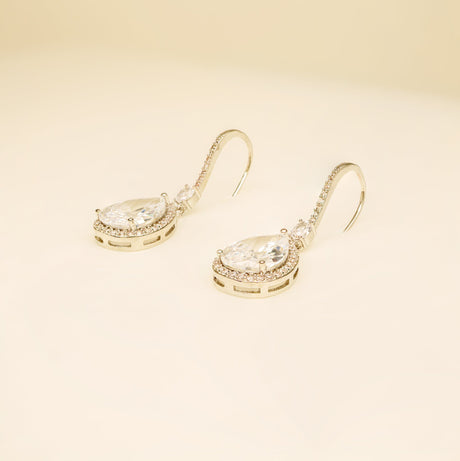 Jessica Crystal Wedding Jewellery Set in Silver photo 9