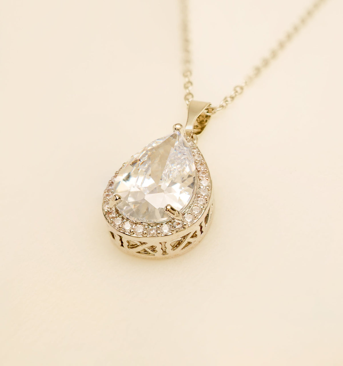 Jessica Crystal Wedding Jewellery Set in Silver photo 3