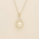 Jude Pearl and Crystal Wedding Jewellery Set / Silver