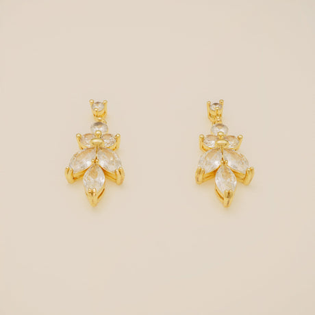 Lily Crystal Bridal Jewellery Set / Gold