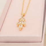 Lily Crystal Bridal Jewellery Set / Gold