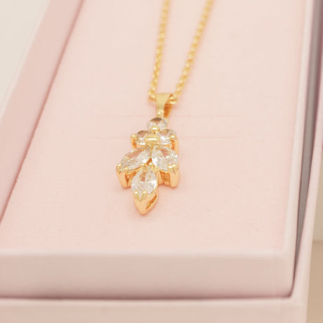 Lily Crystal Bridal Jewellery Set / Gold