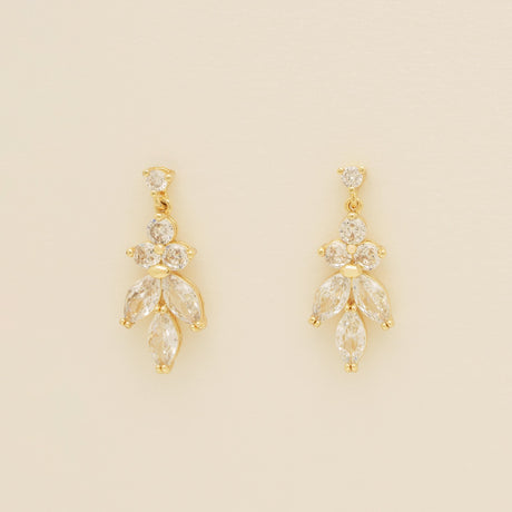 Lily Crystal Bridal Jewellery Set / Gold