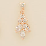 Lily Crystal Bridal Jewellery Set in Rose Gold photo 7