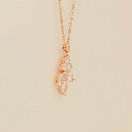 Lily Crystal Bridal Jewellery Set in Rose Gold photo 8